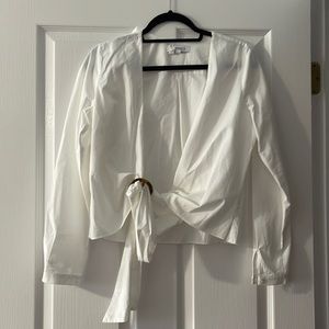 Intermix tie front top